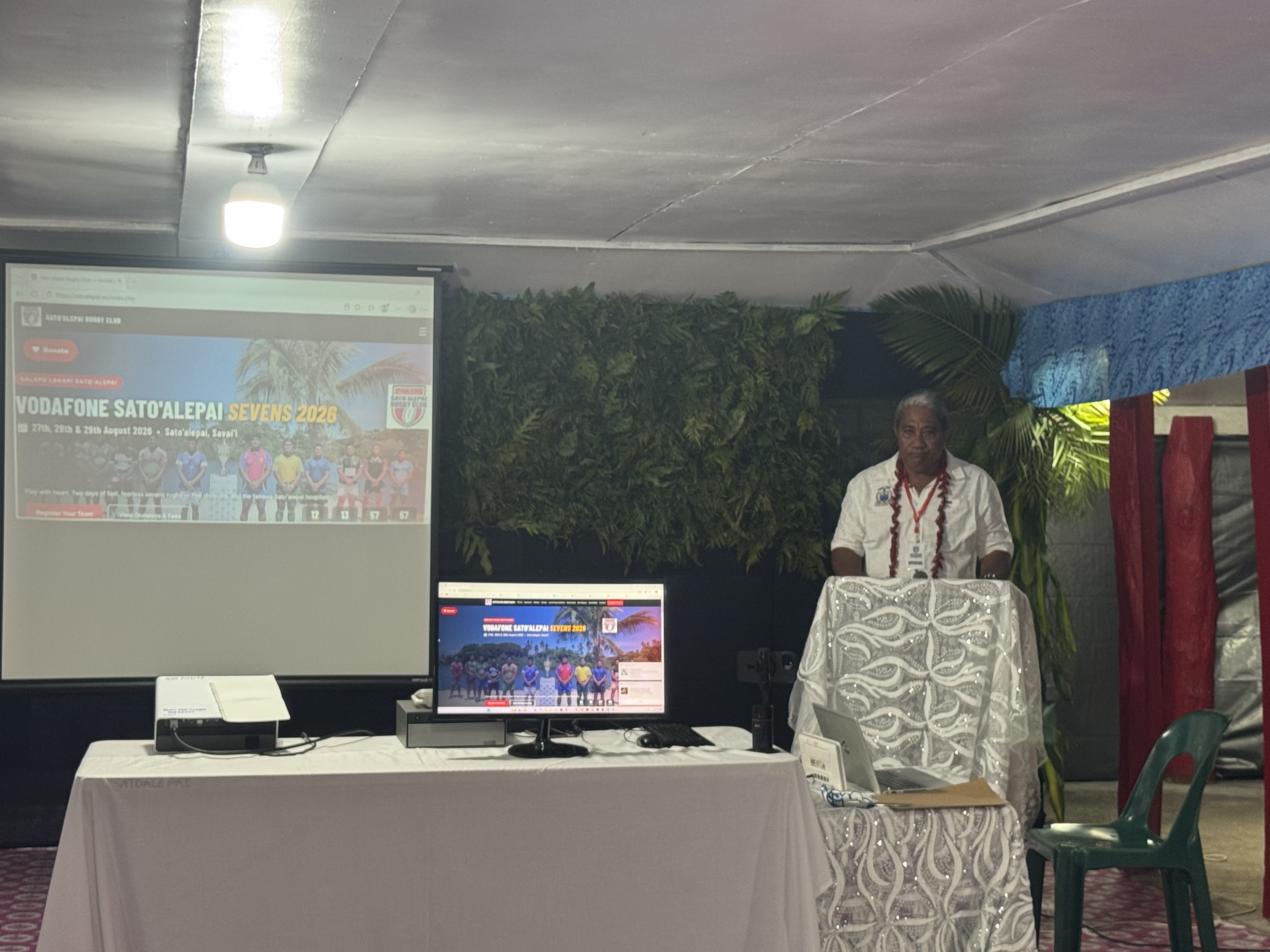 Official website presenting by Sato’alepai Rugby Club President Afioga Maiava Laki