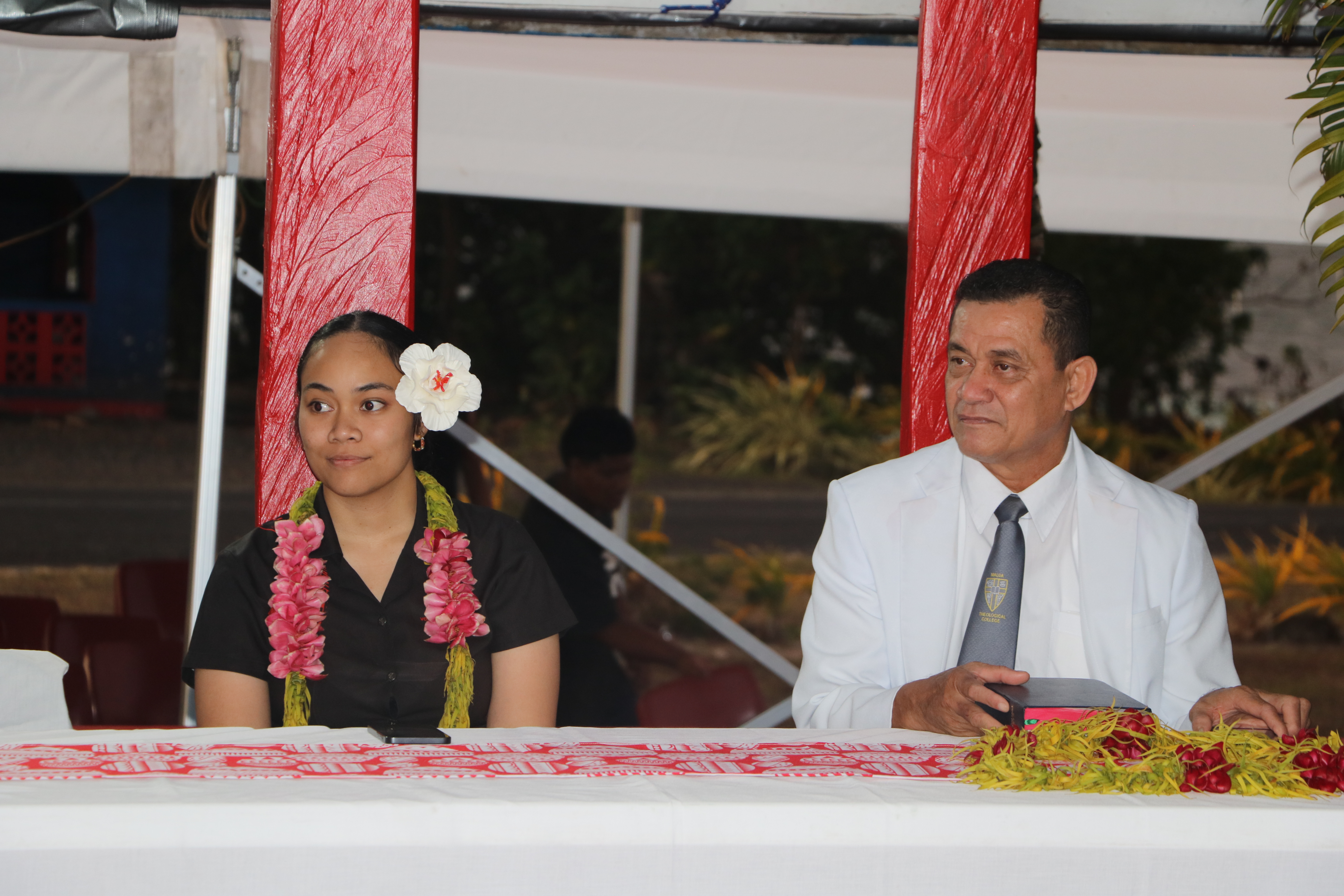 Vodafone representative & Rev. Atapana